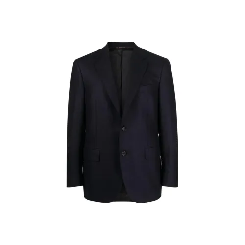 Canali Бизнес-костюм Пальто Мужской Морской Синий