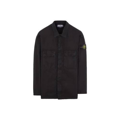 Stone Island Worn Black Мужские Куртки