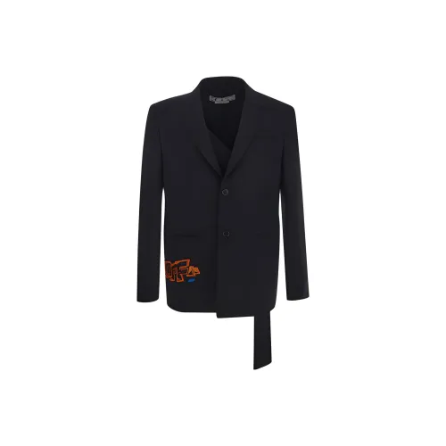 OFF Белый SS23 Куртка Мужская Черная