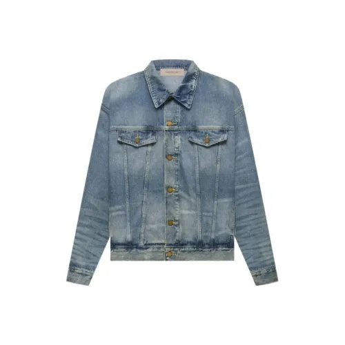 Fear Of God Essentials Denim Jacket Unisex Blue Fear Of God Essentials Деним Куртка Унисекс Синий