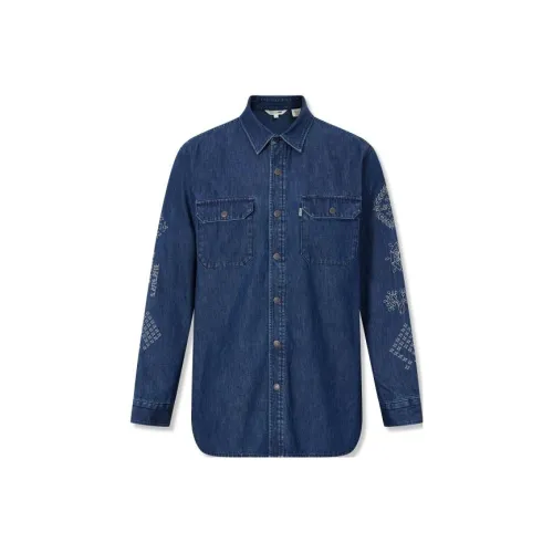 Levis Темно-синий Мужской Джинсовые куртки