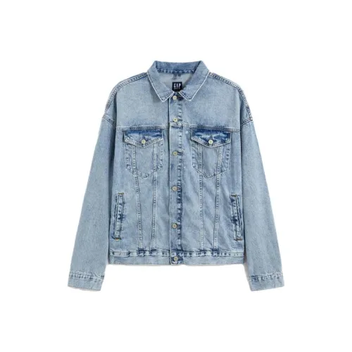 GAP Blue Men's Denim Jackets GAP Синий Мужские Джинсовые Куртки