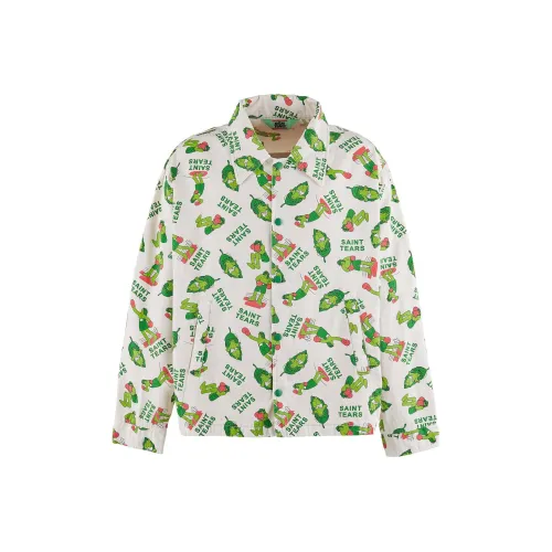 SAINT Mxxxxx x DENIM TEARS SS24 Куртки Пальто Мужской Белый