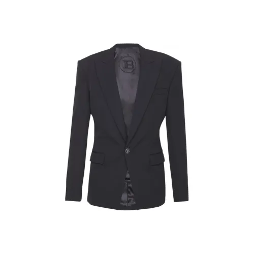 BALMAIN SS23 Куртки и Пальто Мужской Черный