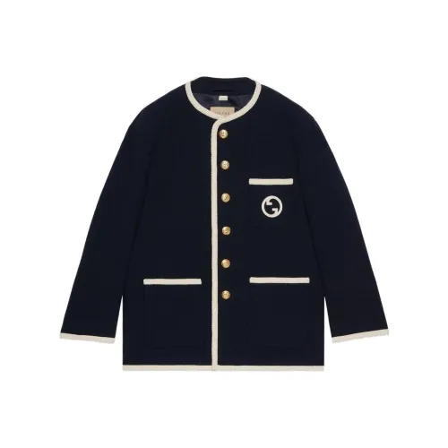 GUCCI SS23 Куртки и Пальто Мужской Темно-синий