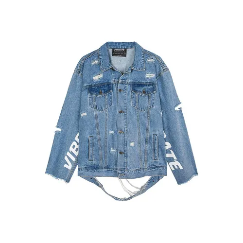 VIBRATE Loose Fit Denim Jacket Unisex