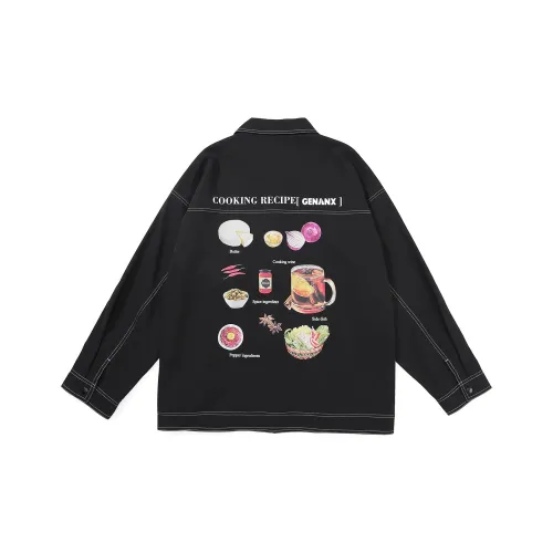 GENANX Черная унисекс куртка