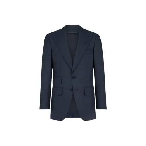 TOM FORD Бизнес-костюм Пальто Мужской Морской Синий