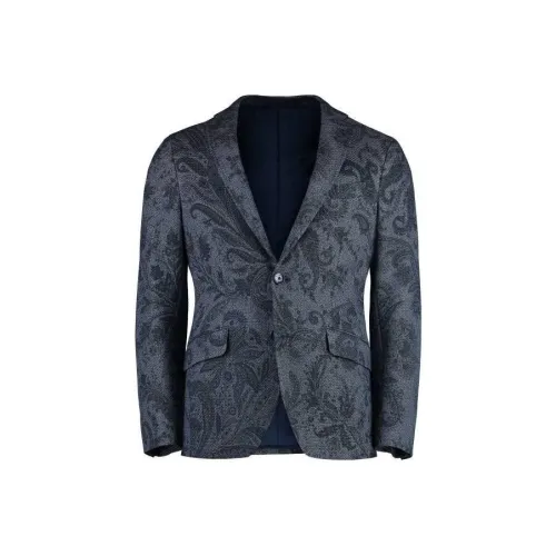 ETRO Синий Мужской Деловой Костюм