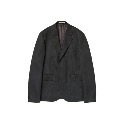 Auralee Carbon Gray Мужские Деловые Костюмы