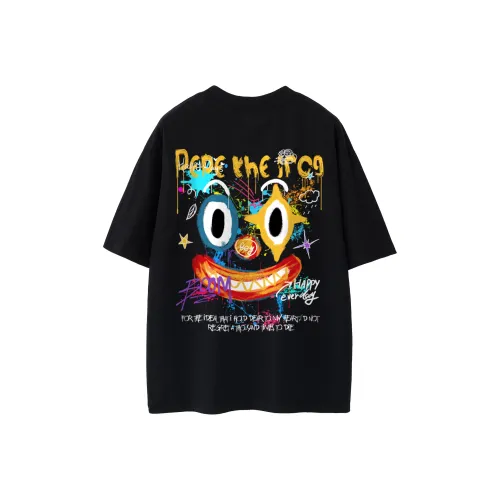 Pepe the Frog Короткий рукав T-рубашки Унисекс