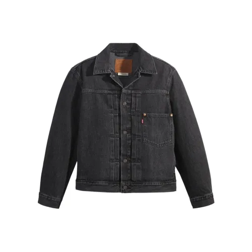 Levis Серый Черный Мужские Джинсовые Куртки