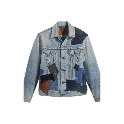 Levis Blue Men's Denim Jackets Левис Синий Мужские Джинсовые Куртки