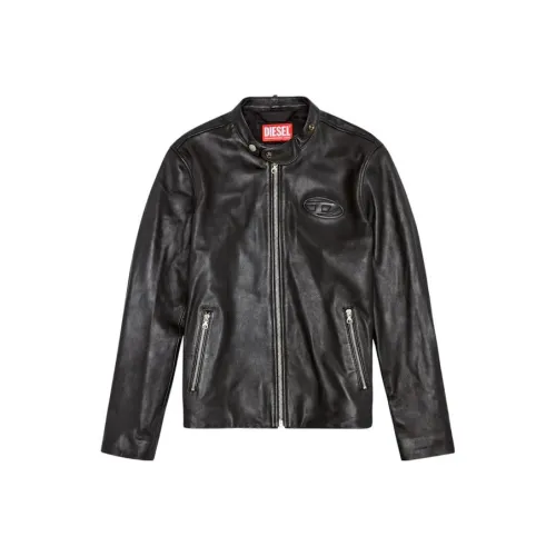 DIESEL Мужские черные куртки