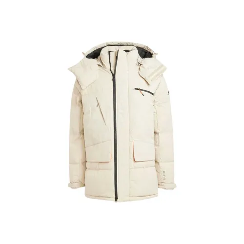 Adidas Beige Men's Down Jackets Adidas Бежевый Мужской Пуховики