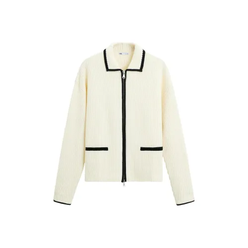 ZARA Белый Мужской Трикотаж
