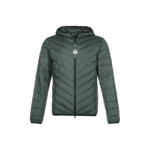 EMPORIO ARMANI Серый Зеленый Мужской Пуховик