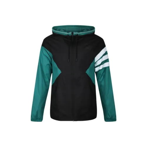 Adidas Черный Зеленый Мужские Куртки