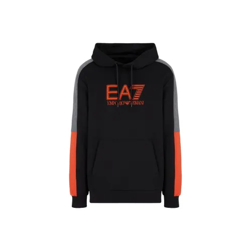 EMPORIO ARMANI EA7 FW24 Толстовка Мужской Черный