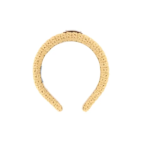 PRADA Телячья кожа Ободки для волос Женские Желтые