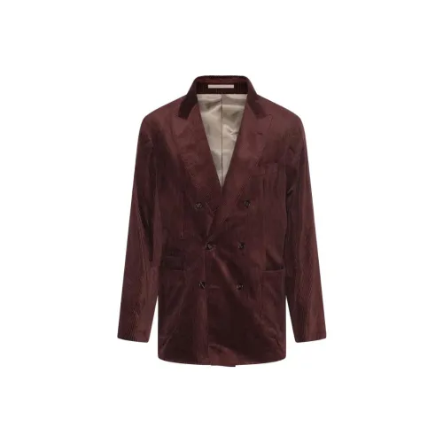 BRUNELLO CUCINELLI Бизнес-костюм Куртка Мужская Красная