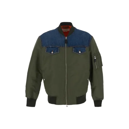 Alexander McQueen SS23 Куртки и Пальто Мужской Армейский Зеленый