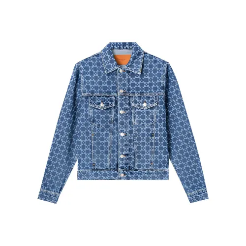Sandro Винтажный синий Мужской Джинсовые куртки