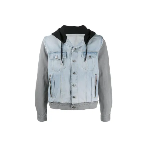 BALMAIN FW22 Denim Jacket Men's Light Blue