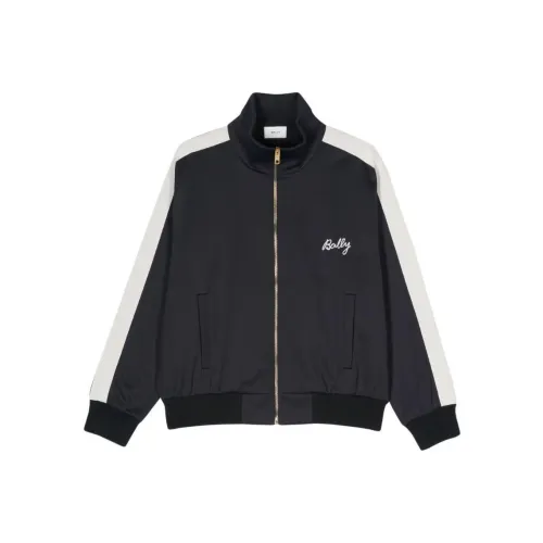 BALLY SS24 Куртки Пальто Мужской Полуночный Синий