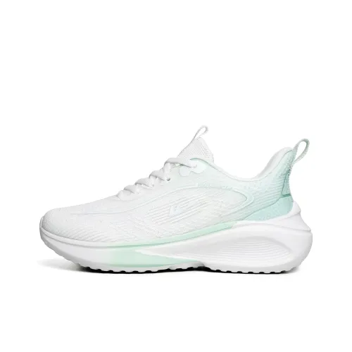 Warrior Shock Absorbers Нижняя юбка Устойчивая к истиранию Низкий топ Повседневный Городской Коммутирование Беговые кроссовки Женские Белый Зеленый