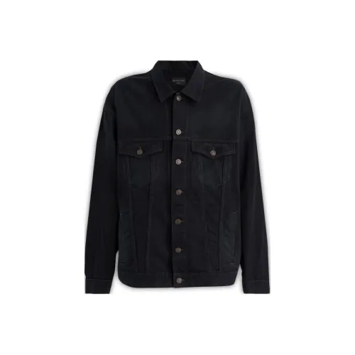 Balenciaga FW22 Denim Jacket Regular Fit Men's Black Баленсиага FW22 Деним Куртка Стандартный крой Мужской Черный
