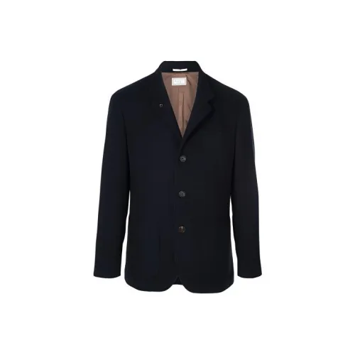 BRUNELLO CUCINELLI Бизнес-костюм Пальто Мужское Темно-синий