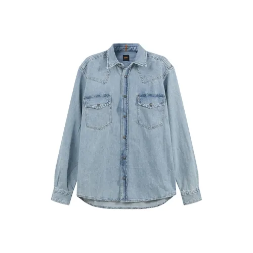 Hugo Boss Denim Jacket Men's Light Blue