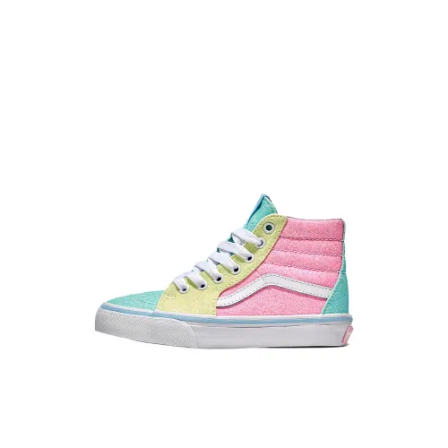 Vans SK8 HI Высокий Топ Детские Скейтбординги Светло-розовый для детей 3-7 лет