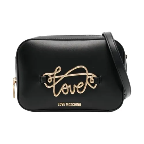 LOVE MOSCHINO Полиуретан Сумка через плечо Женская Черная