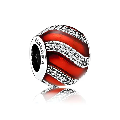 Pandora Кубический Цирконий Шармы / Подвески Красный Женские