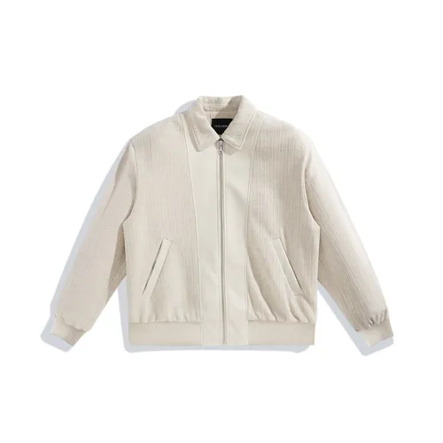 PEACEBIRD MEN Светло-желтый 1 Свободный крой Мужские Куртки