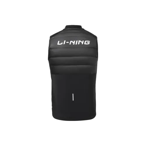 LINING RUNNING Collection Мужской пуховый жилет черного цвета