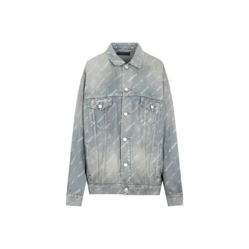 Balenciaga FW22 Denim Jacket Loose Fit Men's Blue Баленсиага FW22 Джинсовая куртка свободного кроя Мужская Синяя