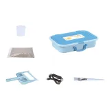 Синий песочный рисунок арт кронштейн