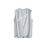 [UPF50+ Ледяной шелк защита от солнца] Светло-серый (Логотип Ma Лайфстайл Радость на груди _ Логотип Ma Лайфстайл Радость на спине)