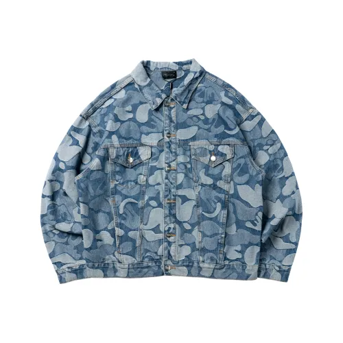 THEWIZBRAND Loose Fit Denim Jacket Unisex THEWIZBRAND Свободный крой Джинсовая куртка Унисекс