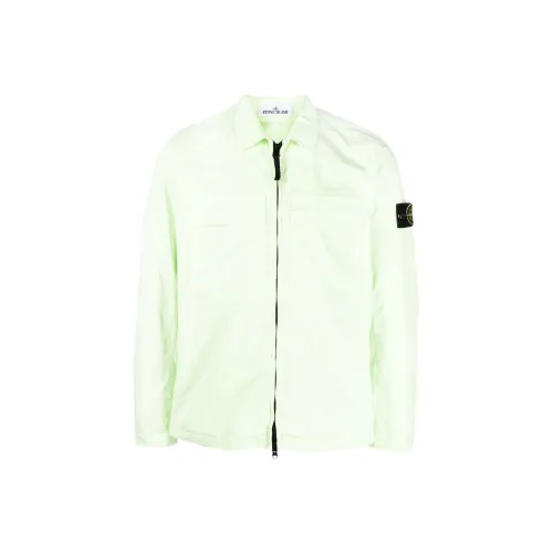 STONE ISLAND Куртка Мужская Светло-Зеленая