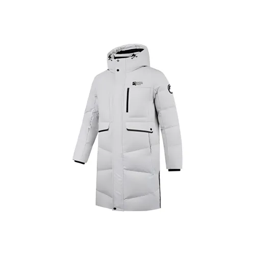 QIAODAN Пуховик Мужской Дымчатый Белый