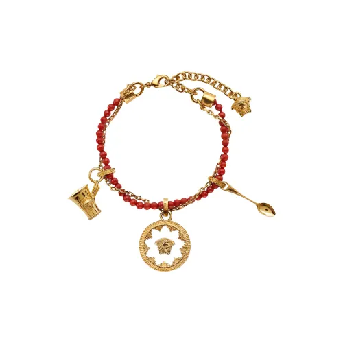 VERSACE Металлические браслеты, золотые, женские