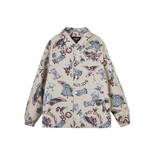 Boy London Хлопковый пуховик Зимний Унисекс Экрю