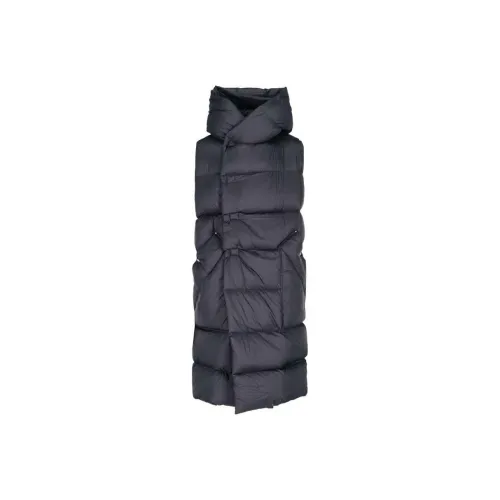 RICK OWENS Черный Мужской Пуховый жилет