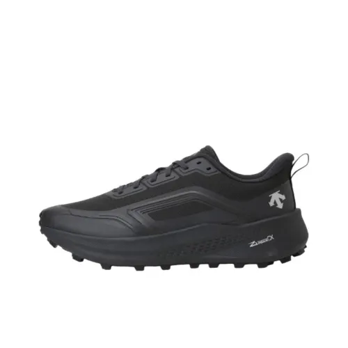 DESCENTE Flyridge Slip Resistant Abrasion Resistant Низкий Топ Повседневные Беговые кроссовки Унисекс Черный