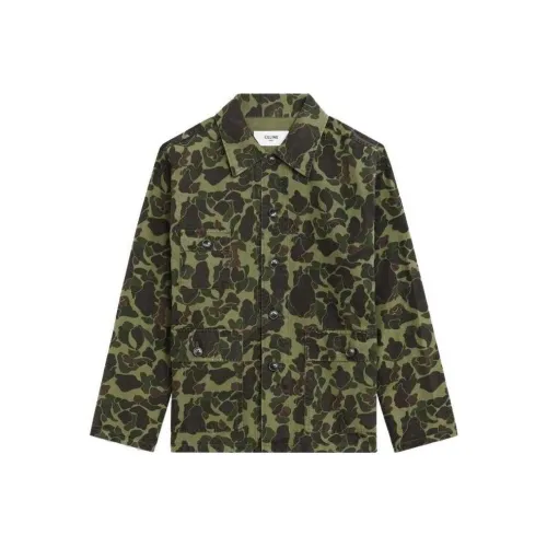 CELINE Зеленый Мужской Куртки