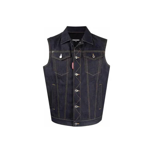 DSQUARED 2 Жилет Мужской Синий Зеленый